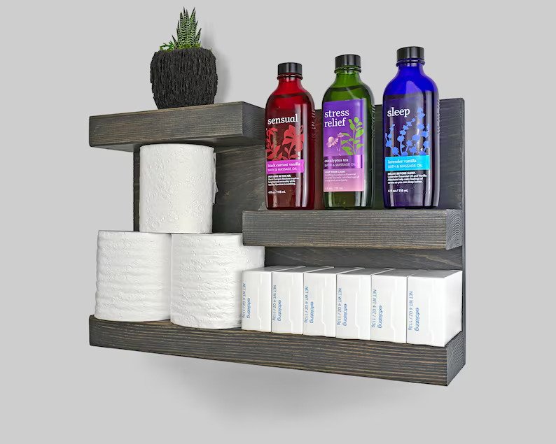 Bathroom Wall Decor Floating Shelf